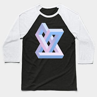 Strange Geometry - Asymmetry Baseball T-Shirt